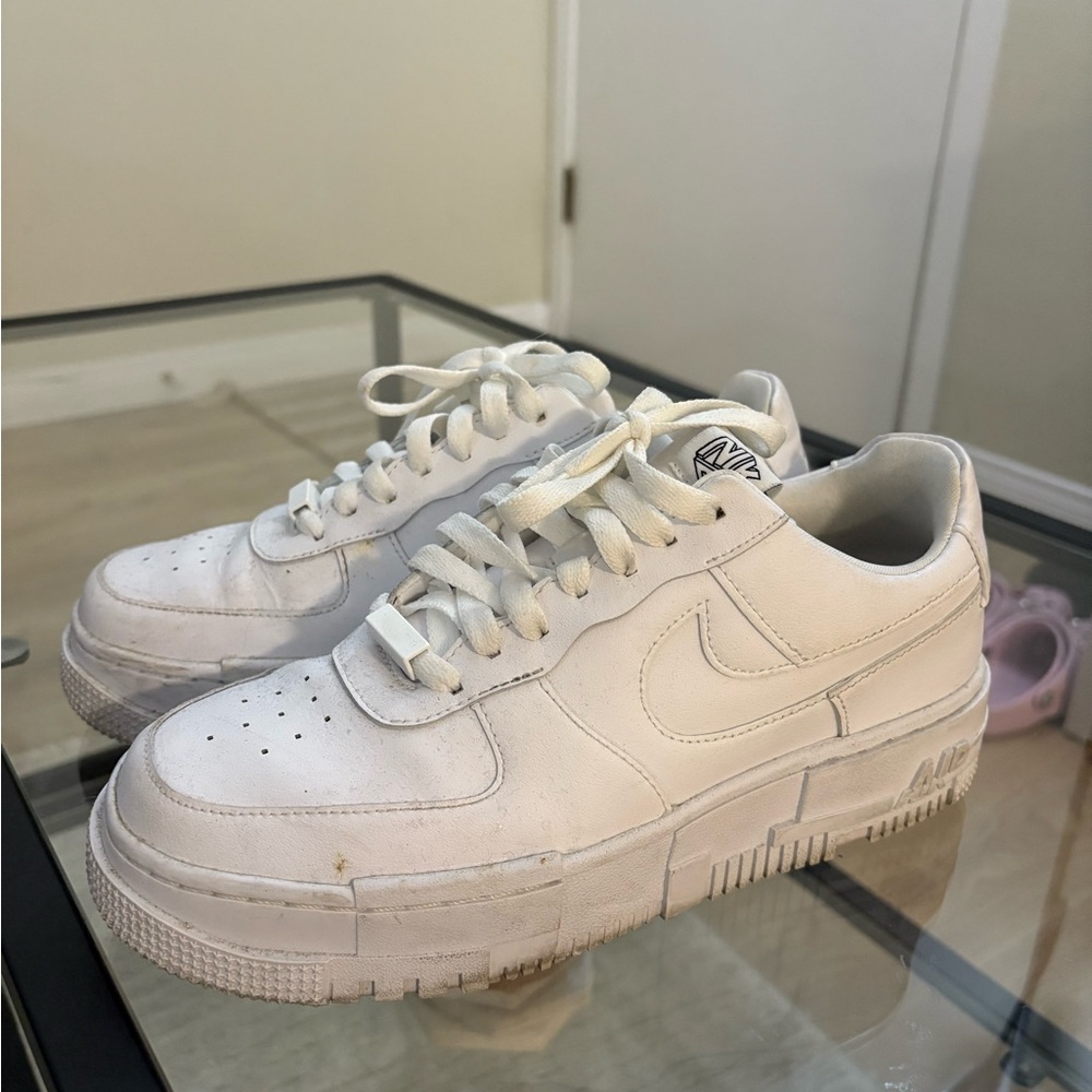White Nike Air Force Pixel